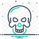 Calavera Mascara De Terror Aterradora Icono
