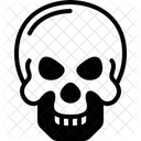 Calavera Mascara De Terror Aterradora Icono