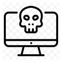 Cráneo de computadora  Icono