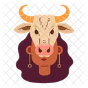 Cráneo de vaca  Icono