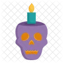 Cranio Dia Das Bruxas Morte Ícone