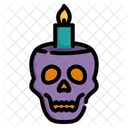 Cranio Dia Das Bruxas Morte Ícone