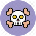 Caveira Halloween Cruz Icon