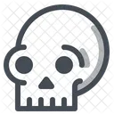 Cranio Perigo Osso Ícone