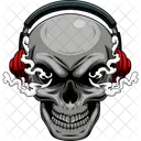 Cranio Musica Tatuagem Icon