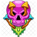 Cranio Cogumelo Ilustracao Icon