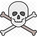Caveira Ossos Letal Ícone