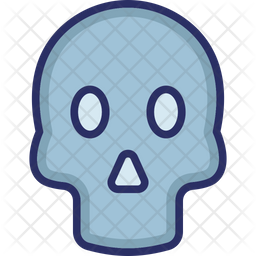 Cranium Icon - Download in Colored Outline Style