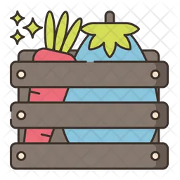 Crate Of Vegetables  Icon