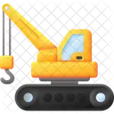 Crawler Crane Construction Machine Lifting Crane Icon