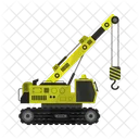 Crawler Crane Construction Machine Lifting Crane Icon