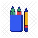 School Crayon Education Icon