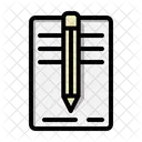 Icone De Crayon Ou De Stylo Universite Icône