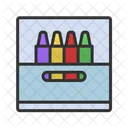 Crayon Paint Colors Icon