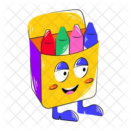 Crayon Box  Icon