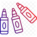 Art Supplies Coloring Drawing Icon