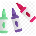 Art Supplies Coloring Drawing Icon