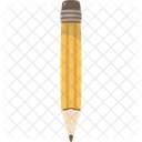 Crayon Gomme Jaune Icône