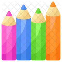 Crayon Pencils  Icon