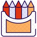 Crayon With Painting Cryons Colors Icon