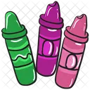 Crayones Lapices De Colores Lapices De Colores Icono