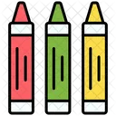 Crayons Draw Drawing Icon