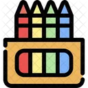 Crayons Art Supplies Icon