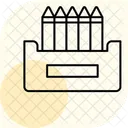 Crayons Minimal Outline Icon