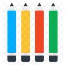 Pencils Crayons Stationery Icon
