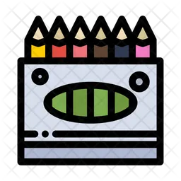 Crayons Paint  Icon