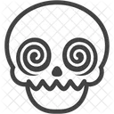 Crazy Skeleton Halloween Icon