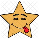 Crazy Emoji Stuck Icon