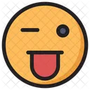 Crazy Emoji Expression Icon
