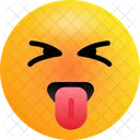 Crazy Face Emoji Emoticons Icon