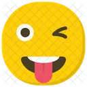 Crazy Smiley Tongue Out Naughty Emoji Icon