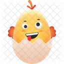 Crazy smiley chicken  Icon