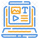 Creacion De Contenido Icono Computadora Icono