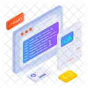 Creacion De Sitios Web Interfaz Codificacion Icono