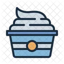 Cream Food Dairy Product Icon