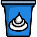 Cream Bucket Product Natural Icon
