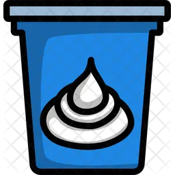 Cream Bucket  Icon