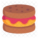 Cake Cookie Cream Cookie Biscuit Icon