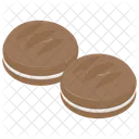 Cream Cookies Sandwich Biscuit Biscuit Icon