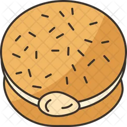 Cream Filled Donut  Icon