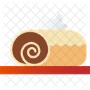 Cream Roll Swiss Roll Dessert Icon