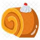 Cream Roll Pastry Confectionery Icon