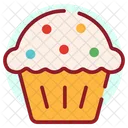 Creamed Cupcake Dessert Muffin Icon