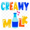 Creamy Milk Creamy Drink Drink Bottle Icon