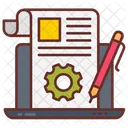 Crear Contenido Redaccion De Contenido Produccion De Articulos Icono