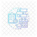 Crear horario de estudio  Icono